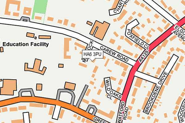 HA6 3PU map - OS OpenMap – Local (Ordnance Survey)