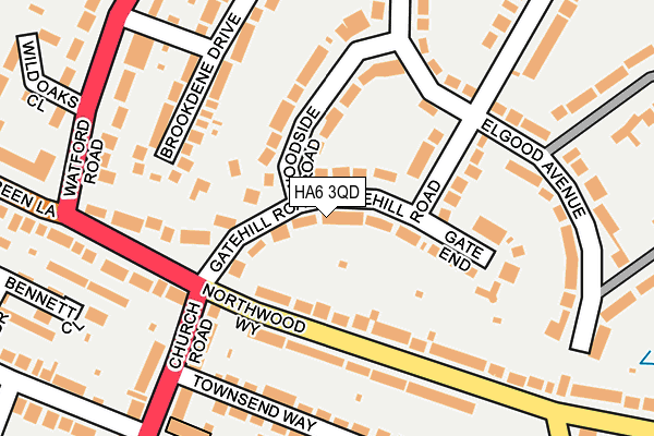 HA6 3QD map - OS OpenMap – Local (Ordnance Survey)