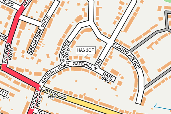HA6 3QF map - OS OpenMap – Local (Ordnance Survey)