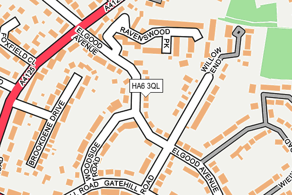 HA6 3QL map - OS OpenMap – Local (Ordnance Survey)