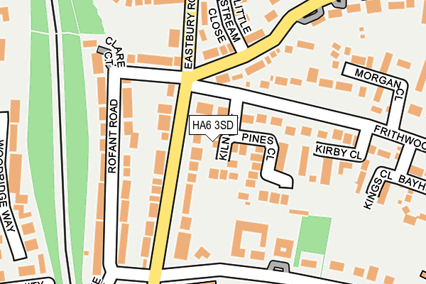 HA6 3SD map - OS OpenMap – Local (Ordnance Survey)