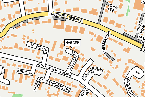 HA6 3SE map - OS OpenMap – Local (Ordnance Survey)