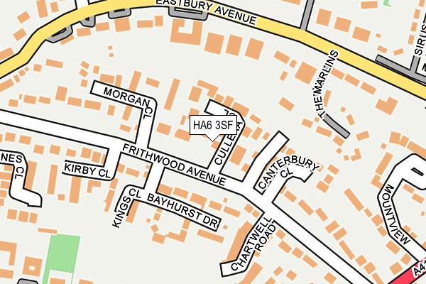 HA6 3SF map - OS OpenMap – Local (Ordnance Survey)