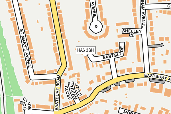 HA6 3SH map - OS OpenMap – Local (Ordnance Survey)