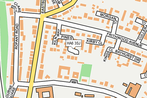 HA6 3SJ map - OS OpenMap – Local (Ordnance Survey)