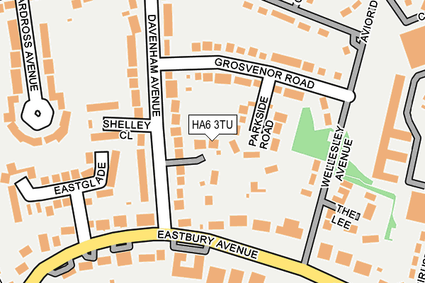 HA6 3TU map - OS OpenMap – Local (Ordnance Survey)