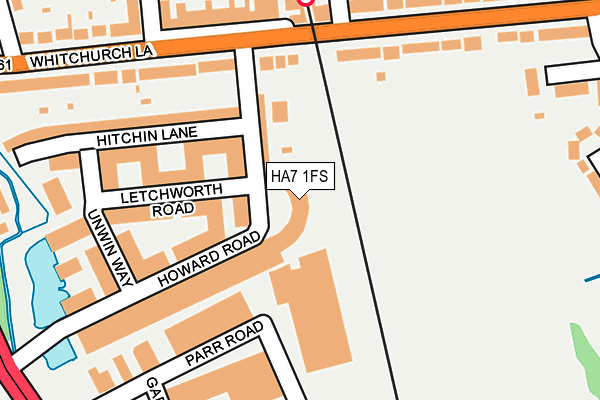 HA7 1FS map - OS OpenMap – Local (Ordnance Survey)