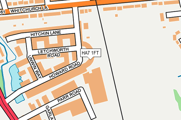 HA7 1FT map - OS OpenMap – Local (Ordnance Survey)