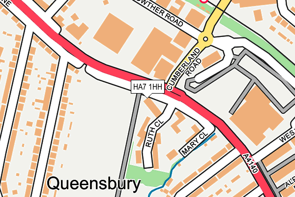 HA7 1HH map - OS OpenMap – Local (Ordnance Survey)