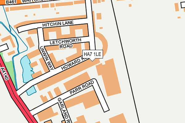 HA7 1LE map - OS OpenMap – Local (Ordnance Survey)