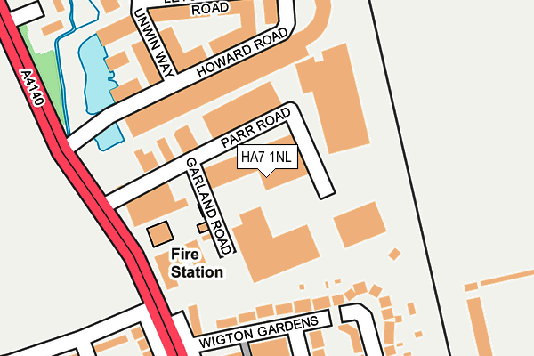 HA7 1NL map - OS OpenMap – Local (Ordnance Survey)