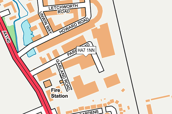 HA7 1NN map - OS OpenMap – Local (Ordnance Survey)