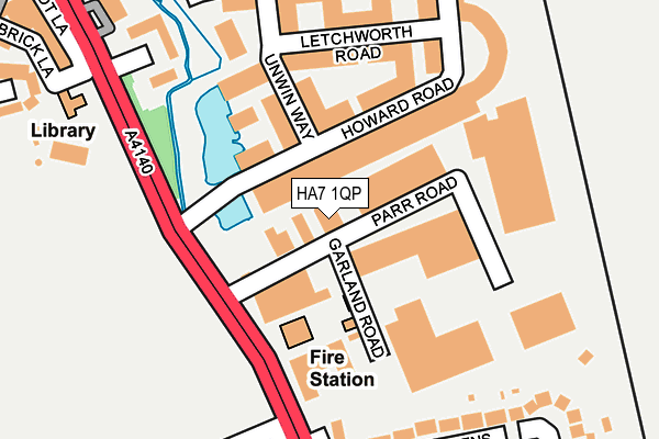 HA7 1QP map - OS OpenMap – Local (Ordnance Survey)