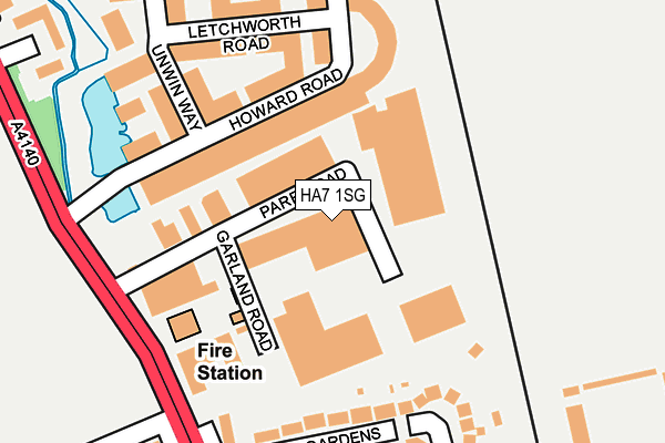 HA7 1SG map - OS OpenMap – Local (Ordnance Survey)