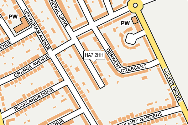 HA7 2HH map - OS OpenMap – Local (Ordnance Survey)