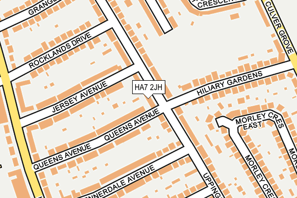 HA7 2JH map - OS OpenMap – Local (Ordnance Survey)