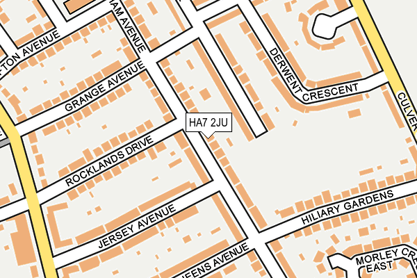 HA7 2JU map - OS OpenMap – Local (Ordnance Survey)