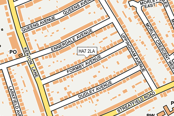 HA7 2LA map - OS OpenMap – Local (Ordnance Survey)