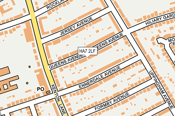 HA7 2LF map - OS OpenMap – Local (Ordnance Survey)