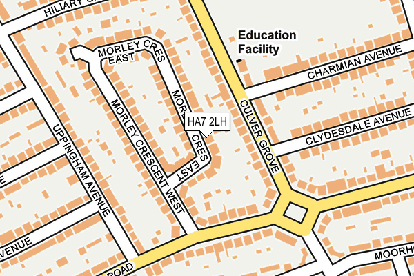 HA7 2LH map - OS OpenMap – Local (Ordnance Survey)