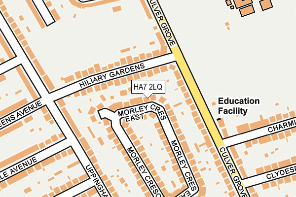 HA7 2LQ map - OS OpenMap – Local (Ordnance Survey)