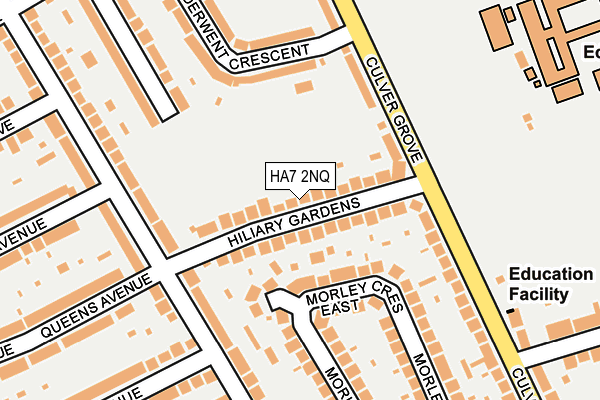 HA7 2NQ map - OS OpenMap – Local (Ordnance Survey)