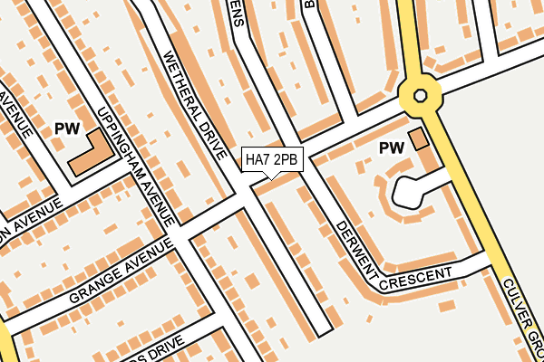 HA7 2PB map - OS OpenMap – Local (Ordnance Survey)