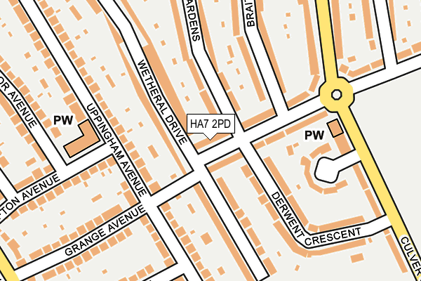HA7 2PD map - OS OpenMap – Local (Ordnance Survey)