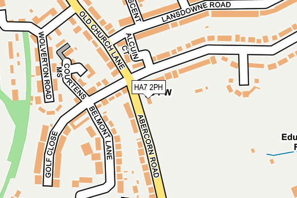 HA7 2PH map - OS OpenMap – Local (Ordnance Survey)