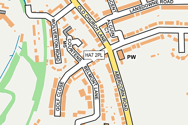 HA7 2PL map - OS OpenMap – Local (Ordnance Survey)