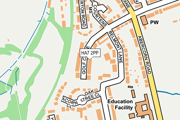 HA7 2PP map - OS OpenMap – Local (Ordnance Survey)