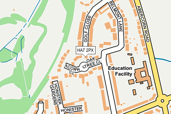 HA7 2PX map - OS OpenMap – Local (Ordnance Survey)