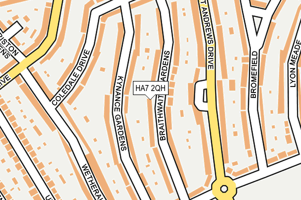 HA7 2QH map - OS OpenMap – Local (Ordnance Survey)