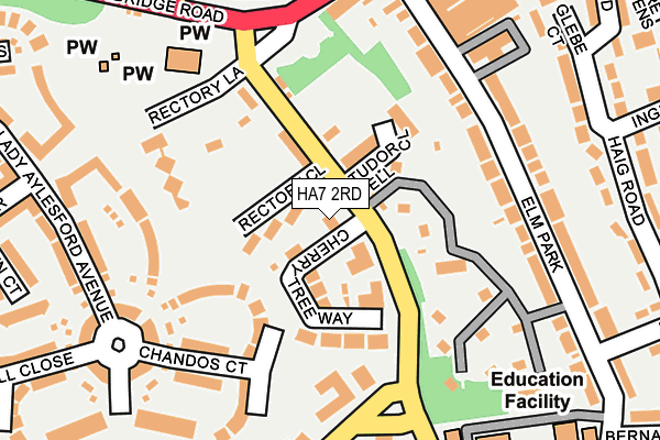 HA7 2RD map - OS OpenMap – Local (Ordnance Survey)