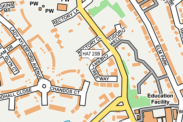 HA7 2SB map - OS OpenMap – Local (Ordnance Survey)