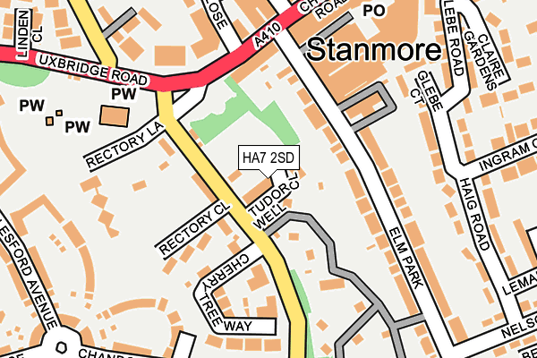 HA7 2SD map - OS OpenMap – Local (Ordnance Survey)