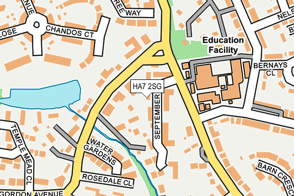 HA7 2SG map - OS OpenMap – Local (Ordnance Survey)