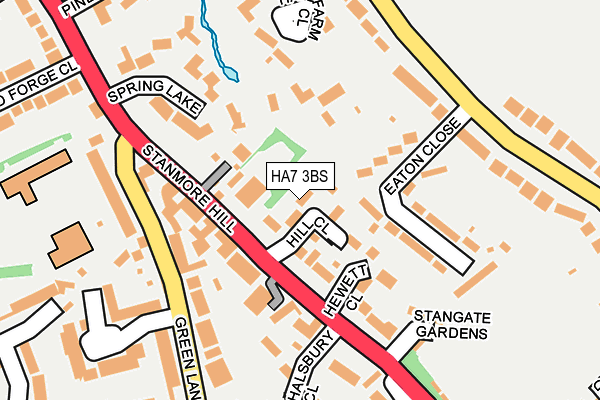 HA7 3BS map - OS OpenMap – Local (Ordnance Survey)