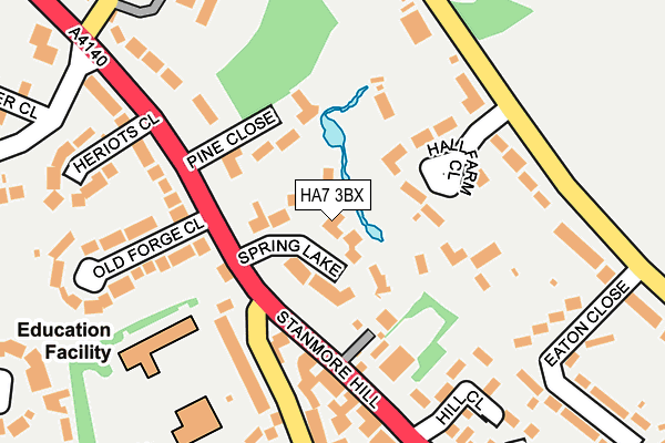 HA7 3BX map - OS OpenMap – Local (Ordnance Survey)