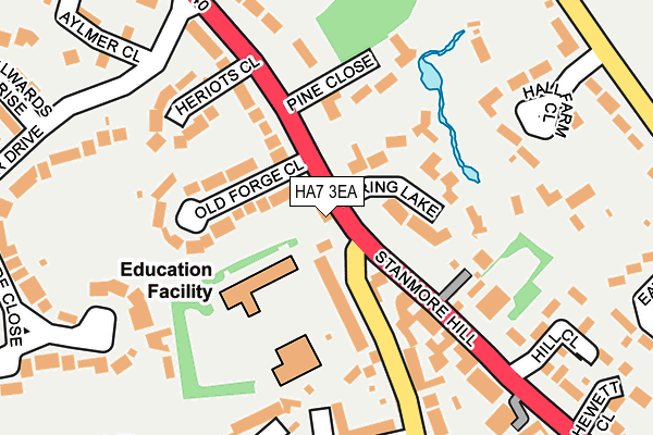 HA7 3EA map - OS OpenMap – Local (Ordnance Survey)