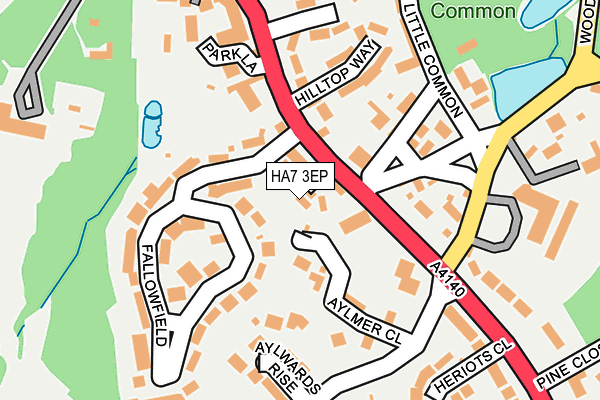 HA7 3EP map - OS OpenMap – Local (Ordnance Survey)