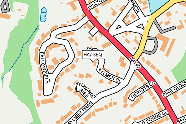 HA7 3EQ map - OS OpenMap – Local (Ordnance Survey)