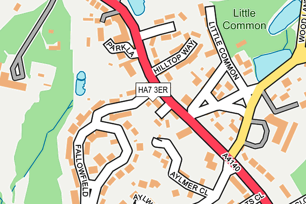 HA7 3ER map - OS OpenMap – Local (Ordnance Survey)