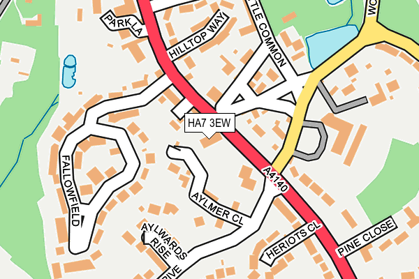 HA7 3EW map - OS OpenMap – Local (Ordnance Survey)