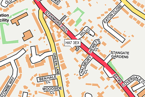 HA7 3EX map - OS OpenMap – Local (Ordnance Survey)