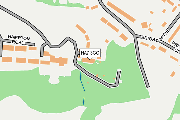 HA7 3GG map - OS OpenMap – Local (Ordnance Survey)