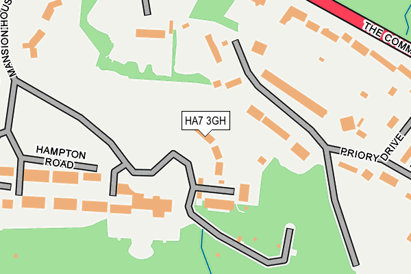 HA7 3GH map - OS OpenMap – Local (Ordnance Survey)