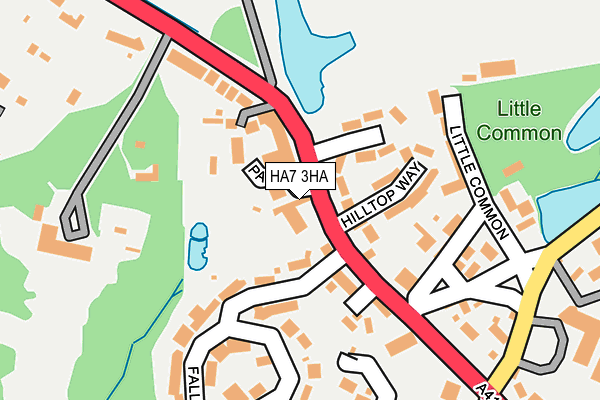 HA7 3HA map - OS OpenMap – Local (Ordnance Survey)