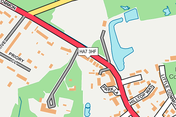 HA7 3HF map - OS OpenMap – Local (Ordnance Survey)