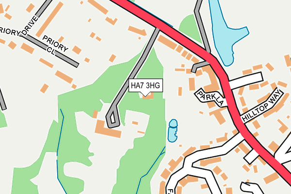 HA7 3HG map - OS OpenMap – Local (Ordnance Survey)